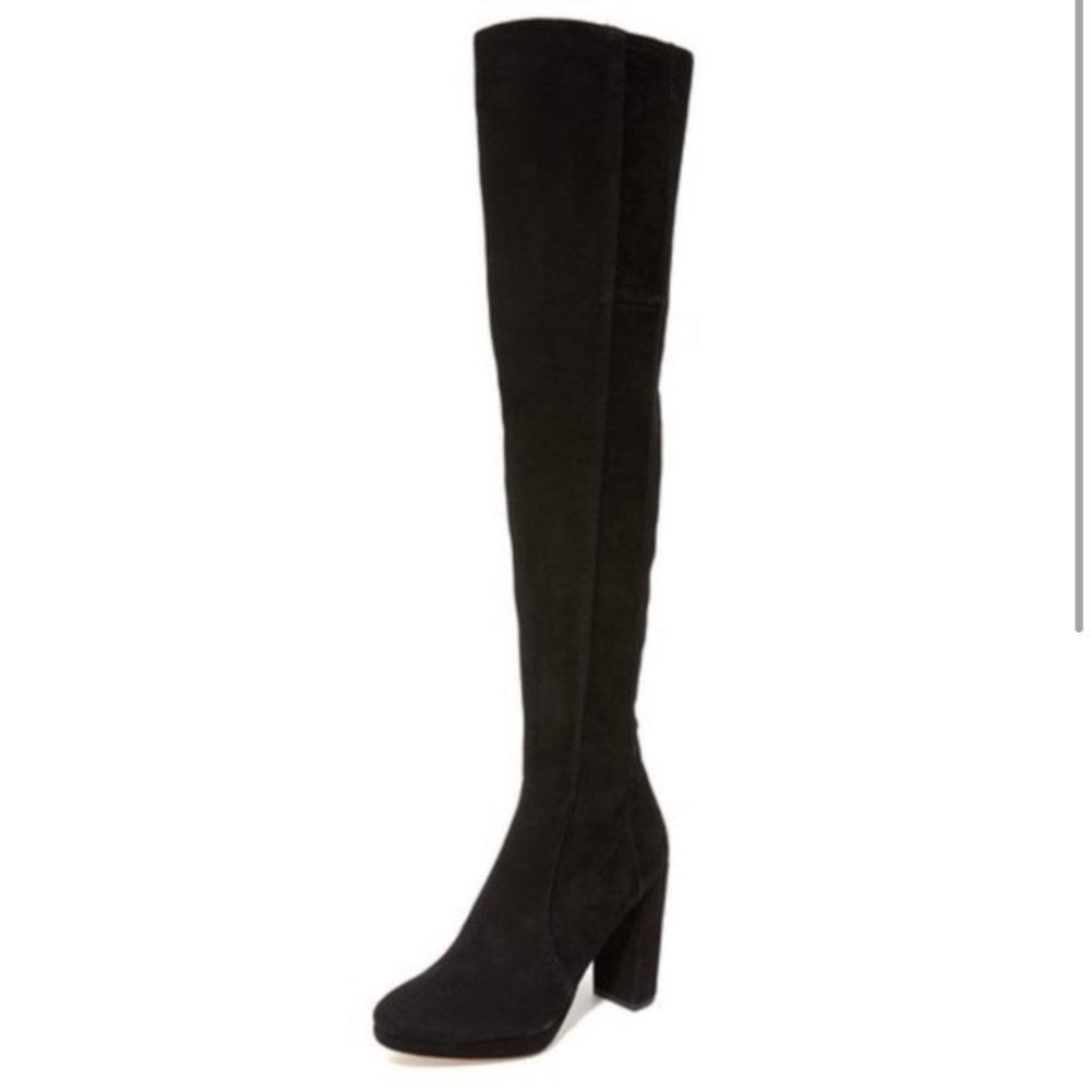 DVF BARI OVER THE KNEE SUEDE BOOTS 9.5